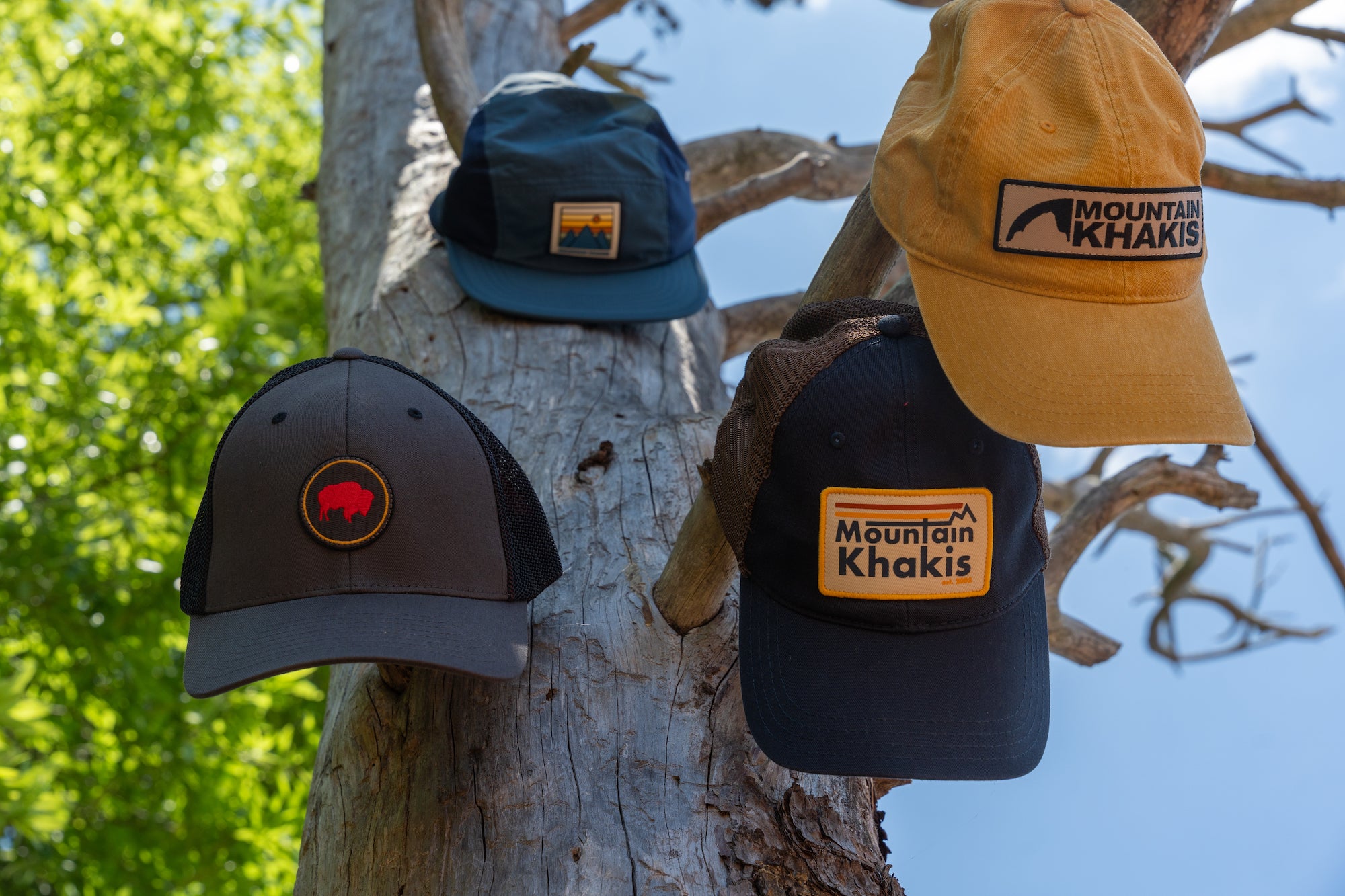 │bauf│ Mountain Logo Ball Cap Khaki BFH-24A-U-KHK-061 Mountain Khakis Hats & Beanies