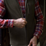 Men's Apex Full Zip Vest zipper