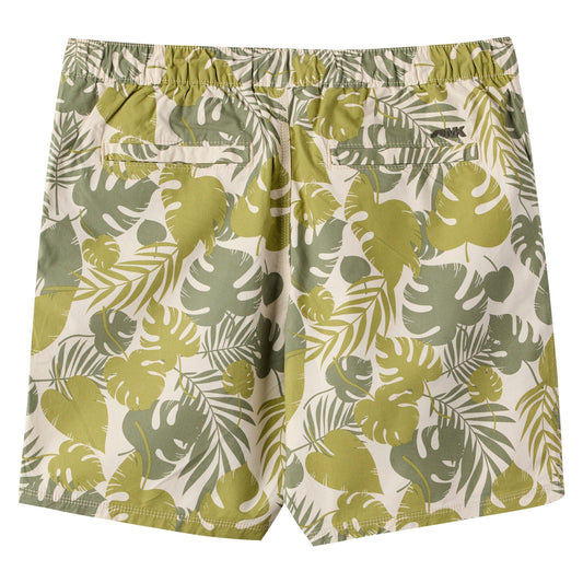 Stretch Printed Poplin Deck Short