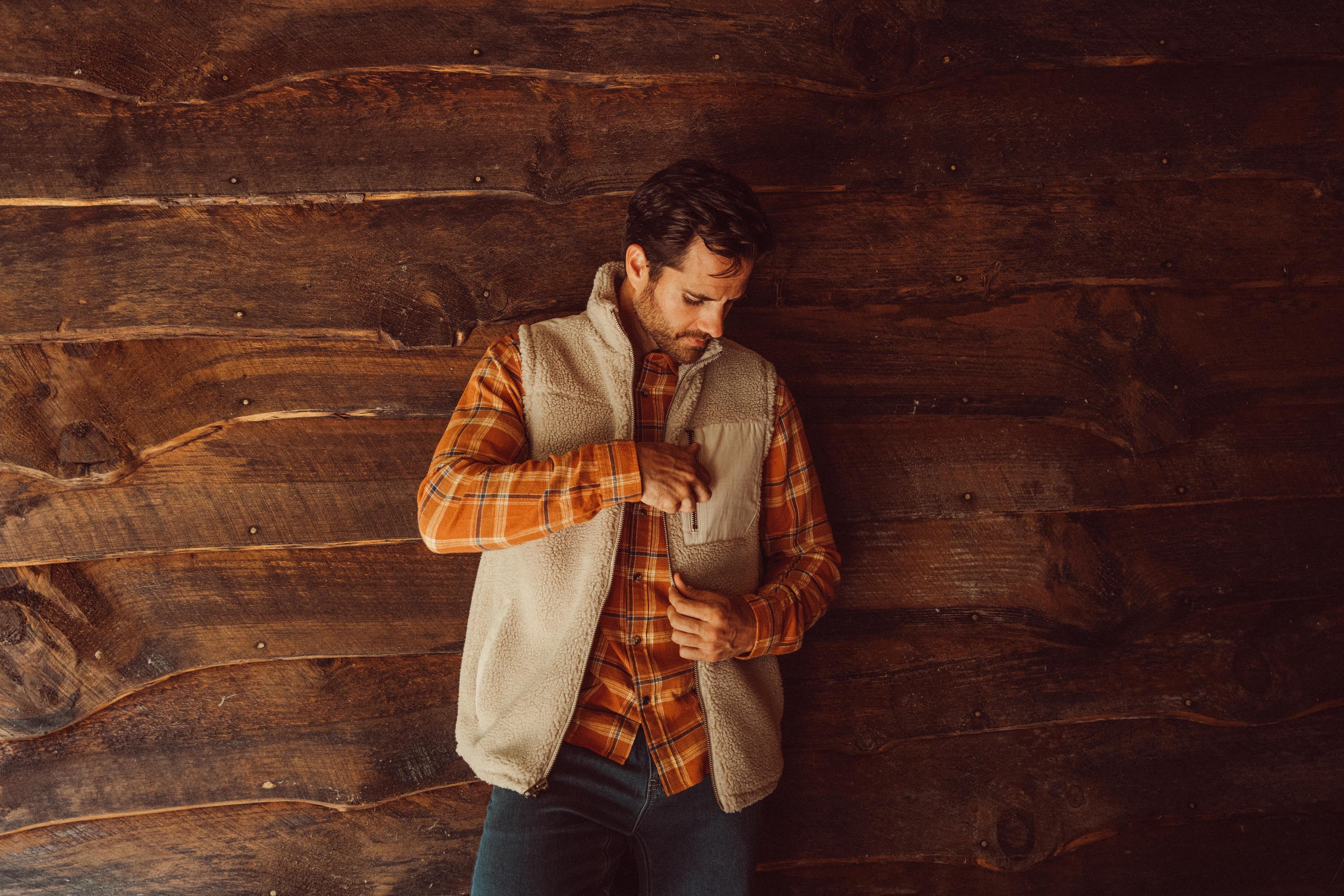Man wearing Forge Vest standing outdoor