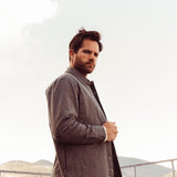 Man wearing Lincoln Shirtjac standing outdoor