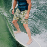Stretch Printed Poplin Deck Short