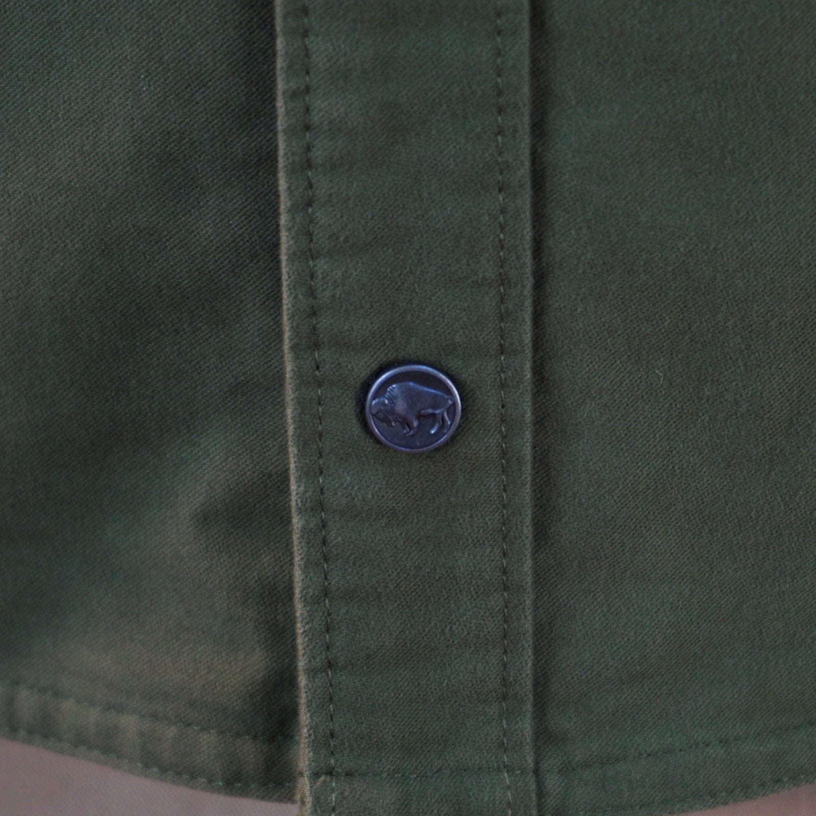 Moleskin Shirtjac bison snap