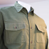 Moleskin Shirtjac front collar