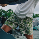 Stretch Printed Poplin Deck Short
