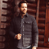 Man wearing Archer Herringbone Shirtjac