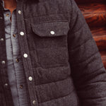 Man wearing Archer Herringbone Shirtjac
