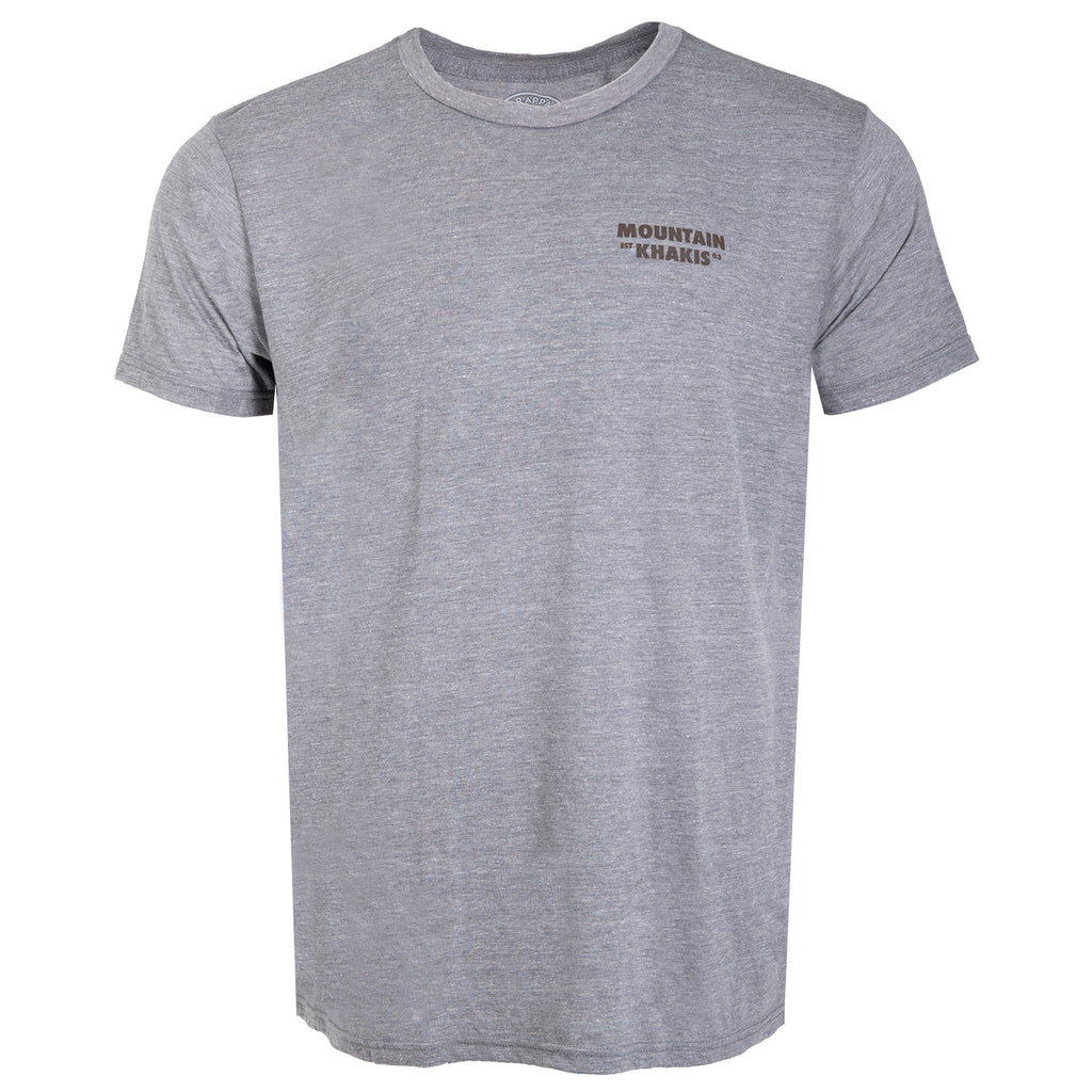 Men s Bison Patch Logo Short Sleeve T Shirt Mountain Khakis