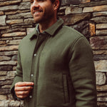 Man wearing Dover Wool Jacket