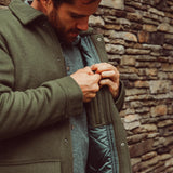 Man wearing Dover Wool Jacket