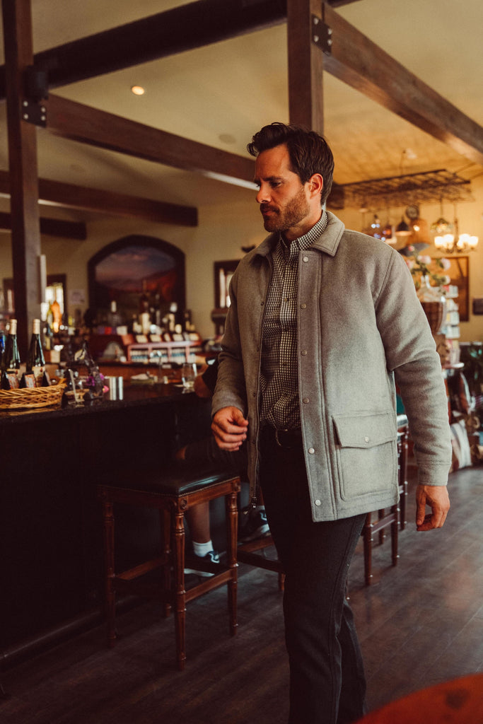 Wool mens best sale jacket