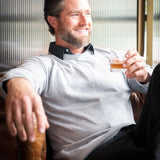 Man wearing Fletcher Sweater 