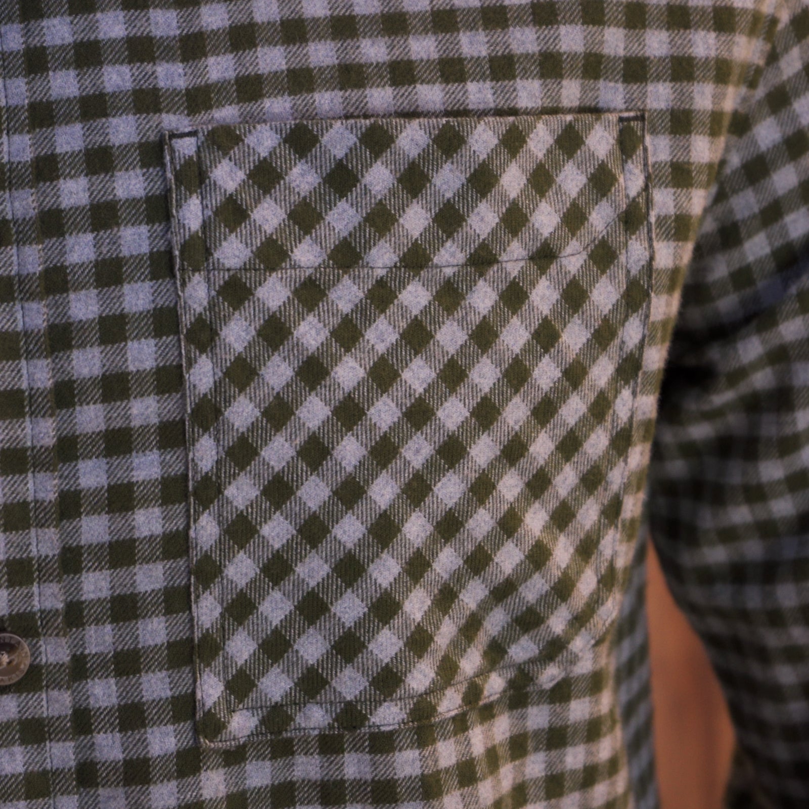 Downtown Flannel Shirt front pocket