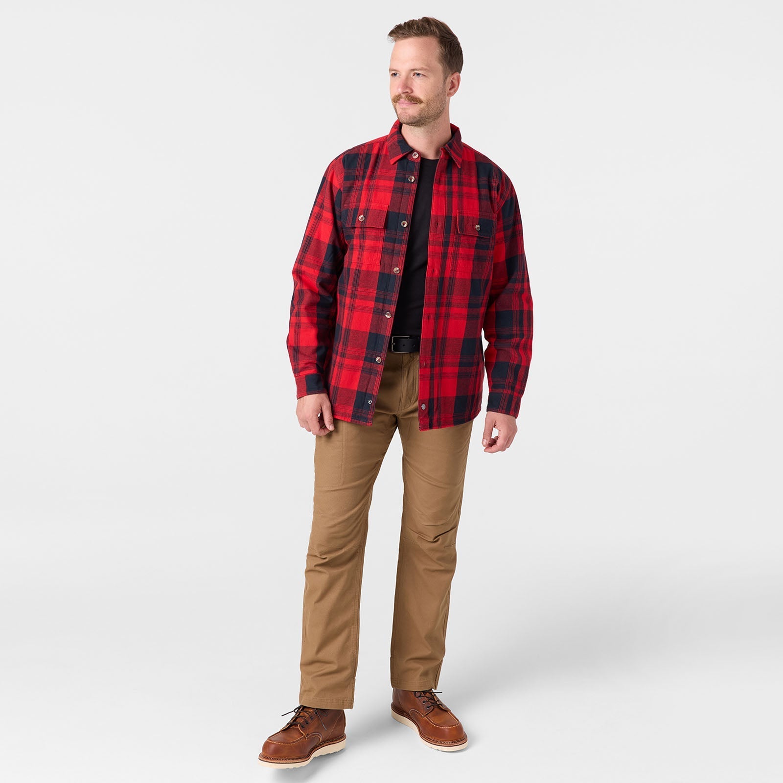 red dress shirt and khakis Casual Red Shirt Khaki Pants Khaki Jeans With Red Shirt Outfits For Men (11 Ideas Outfits
