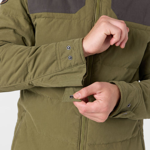 Khaki down jacket shop