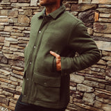 Man wearing Dover Wool Jacket