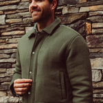 Man wearing Dover Wool Jacket