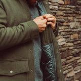Man wearing Dover Wool Jacket