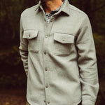 Man wearing  Dover Wool Shirtjac