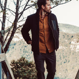 Man wearing Forge Jacket standing outside