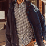 Man wearing Glacier Long Sleeve Shirt walking outside