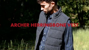 Man wearing Archer Herringbone Vest