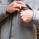Dover Wool Shirtjac front pocket
