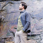 Man wearing Lincoln Shirtjac standing outdoor