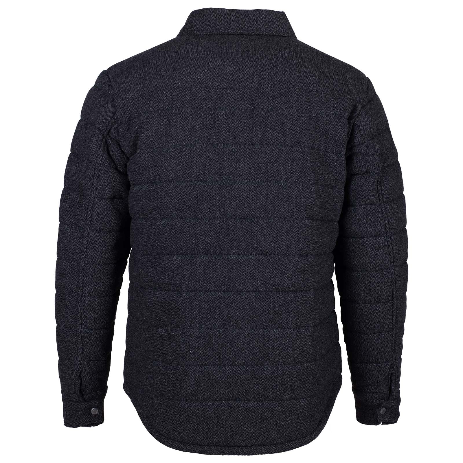 Archer Herringbone Shirtjac back laydown
