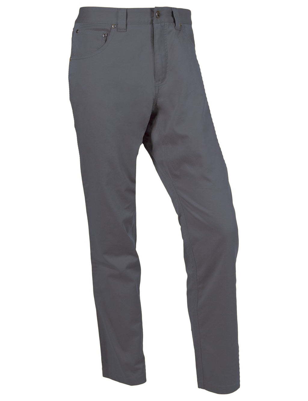 Larimer Pant front view in gunmetal