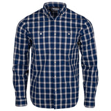 Alden Long Sleeve Woven Shirt Faded Indigo Laydown