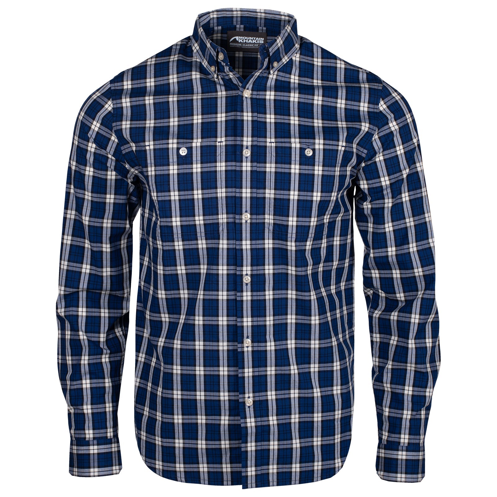 Alden Long Sleeve Woven Shirt Faded Indigo Laydown