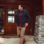 Man wearing Alden Long Sleeve Woven Shirt