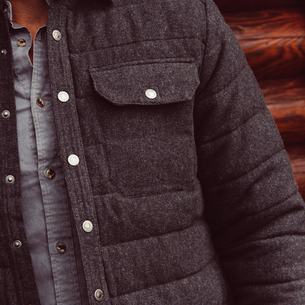 Men s Archer Herringbone Shirtjac Mountain Khakis