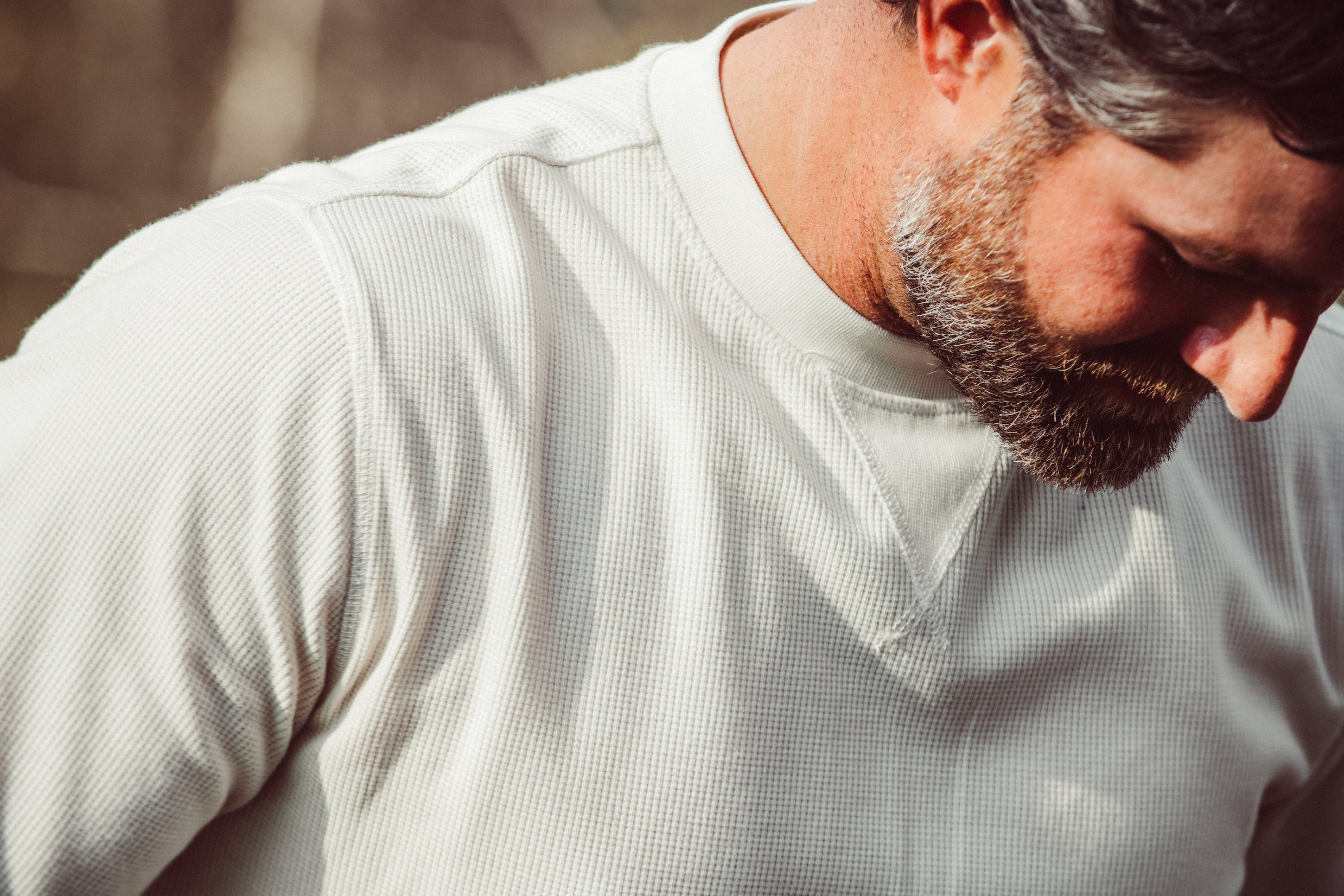 Man wearing Axe Thermal in the forest