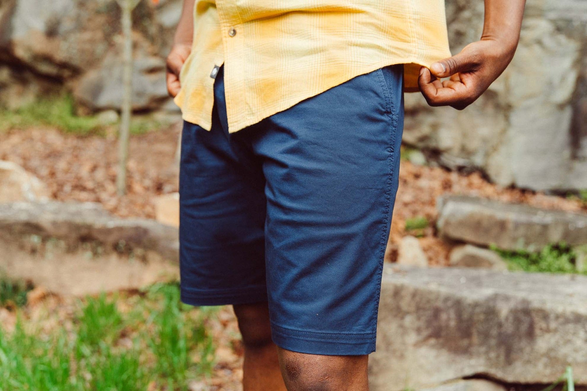 Long chino shorts discount