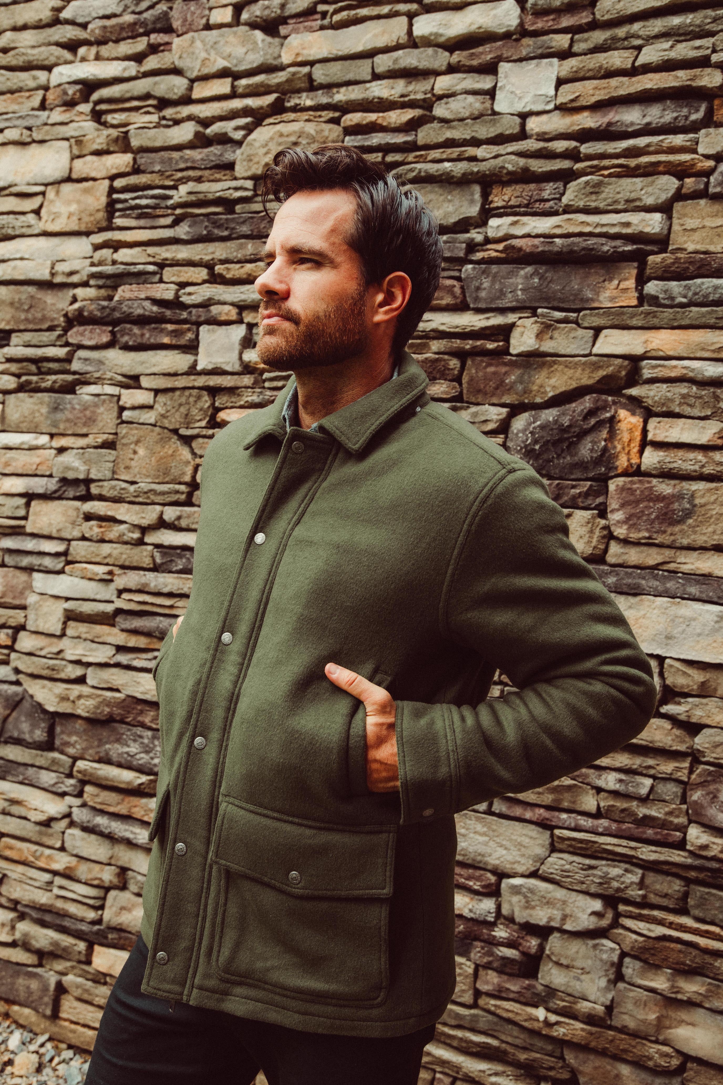 Men wool jacket cheap