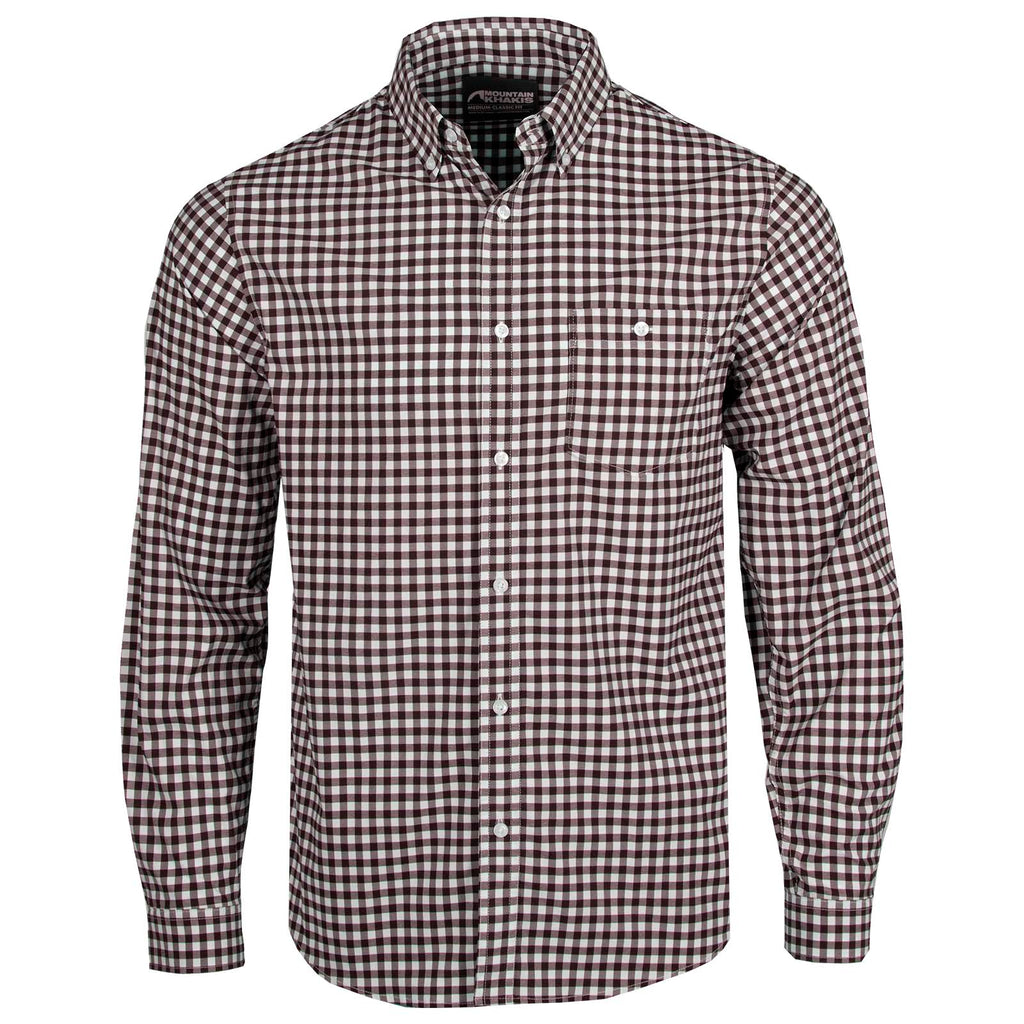 Men's Glacier Long Sleeve Button-Down Shirt with Brrr cooling fabric