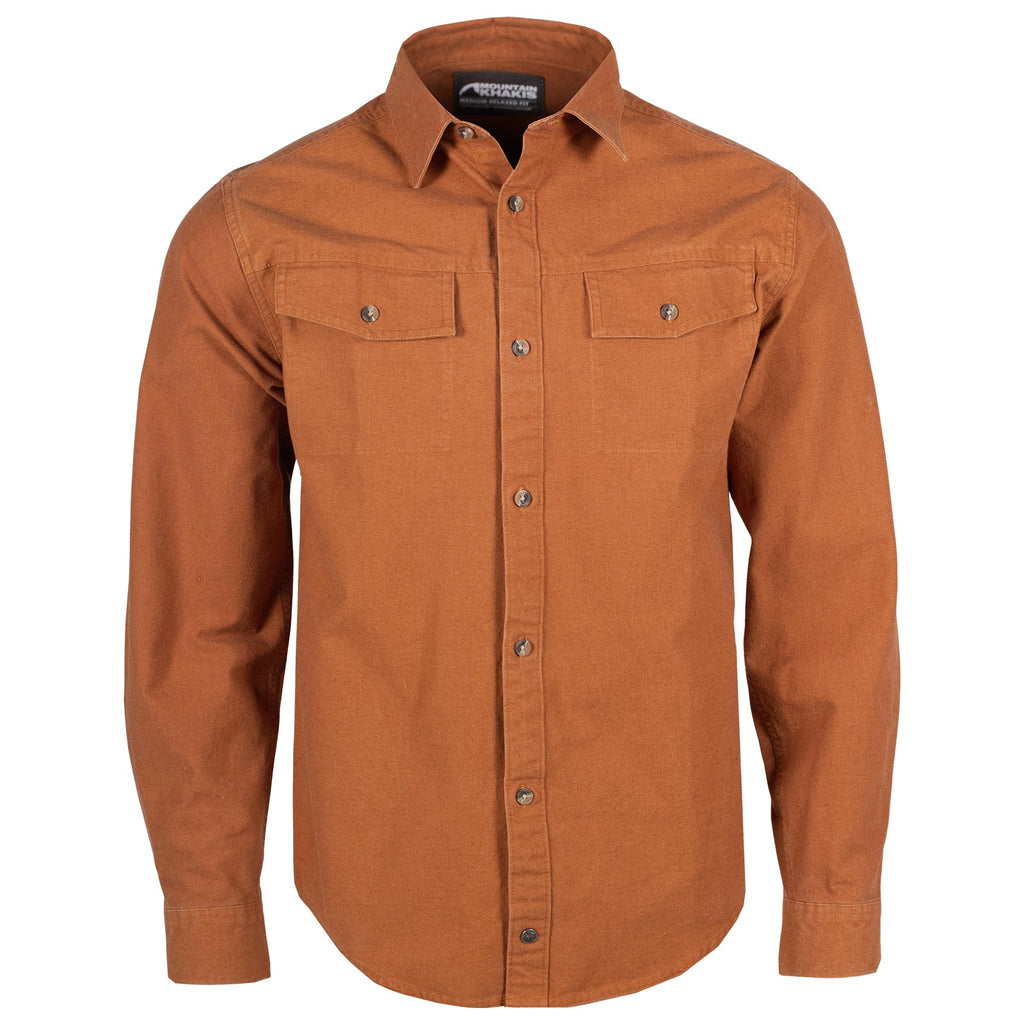 Orange chamois shop shirt