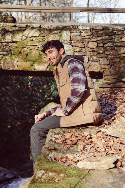 Mens plaid new arrivals outdoor vest