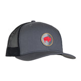 Unisex Bison Patch Trucker Hat